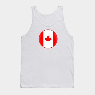 Canada Retro Canadian Maple Leaf Flag Emblem Tank Top